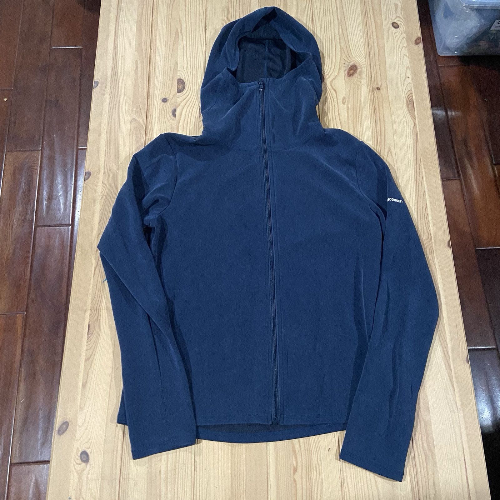 Secondleft Peaches Zip Hoodie Ocean Large Athleisure Comfortable Stretch — image 3 of 8